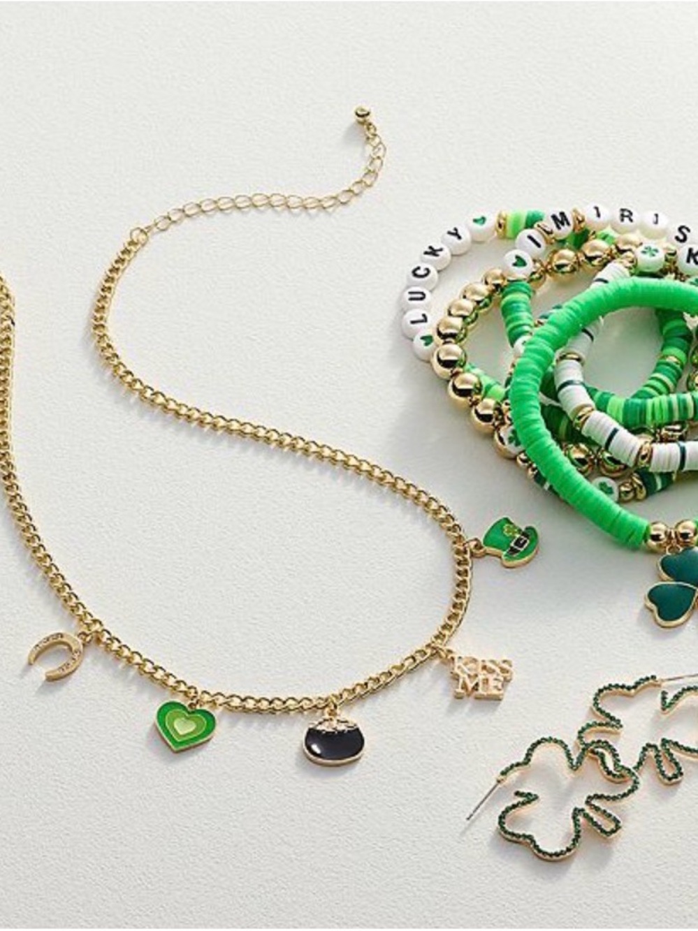 Celebrate Together Gold-Tone St. Patrick’s Day Charm Necklace